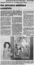 Josiane Juan-Corvi - Journal de l'Ile de la Runion - Dec 1985